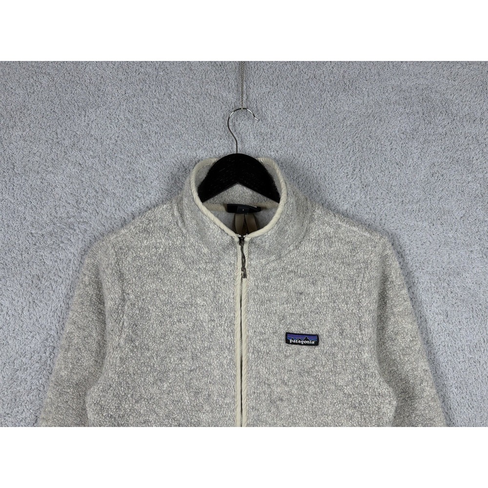 Patagonia Jacket Womens Sz S Off White Wool Fleece Sherpa Outdoor Sweater 22925 - Picture 4 of 8